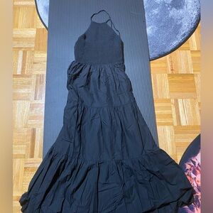 Zara XS black backless dress